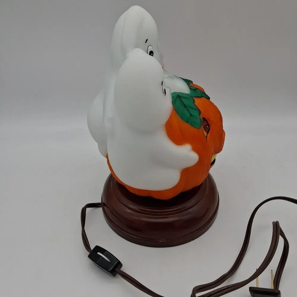 2000 Vintage Old World Christmas Halloween Light Trio of Giggling Ghosts w/ Box